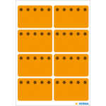 Tiefkühletiketten -Eiskristalle- orange 26x40 mm