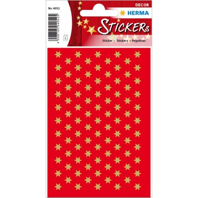 Herma DECOR Sticker STERNE GOLD Ø6 mm