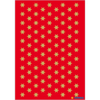 Herma Sticker DECOR Weihnachten Sterne gold Ø 6 mm 3 Bl