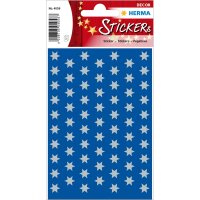 Herma Sticker DECOR Weihnachten Sterne silber Ø 8...