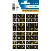 Herma VARIO BUCHSTABEN A-Z, SCHWARZ/GOLDGPRÄG.