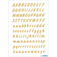 Herma Buchstaben A - Z 8 mm Folie gold auf transparent wetterfest 2 Bl