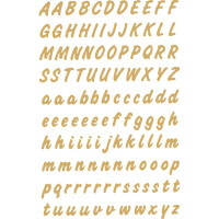 Herma Buchstaben A - Z 8 mm Folie gold auf transparent wetterfest 2 Bl