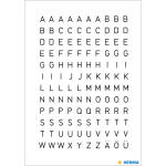 Buchstaben 5 mm A-Z schwarz auf wetterfester,...