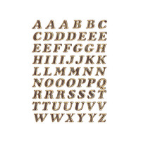 Herma Buchstaben A - Z 8 mm Prismaticfolie gold glitzernd 1 Bl