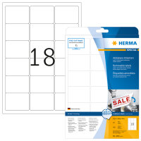 Herma Etiketten ablösbar 63,5 x 46,6 mm weiss 25 Bl...