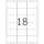 Ablösbare Etiketten A4, 63,5 x 46,6 mm, weiß
