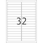 Herma Etiketten ablösbar 96 x 16,9 mm weiss 25 Bl 800 Etik.