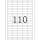 Ablösbare Etiketten A4, 38,1 x 12,7 mm, weiß