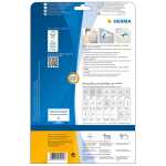 Herma Etiketten ablösbar 38,1 x 21,2 mm weiss 25 Bl 1625 Etik.
