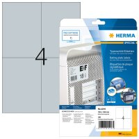 Herma TYPENSCHILD Etiketten  A4 25 105x148 SILBER