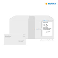 Herma Etiketten für Korrektur und Abdeckung permanent haftend 105 x 148 mm weiss 25 Bl 100 Etik. LaserInkCopy