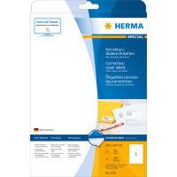 Herma Etiketten für Korrektur und Abdeckung permanent haftend 210 x 297 mm weiss 25 Bl 25 Etik. LaserInkCopy