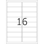 Herma Etiketten Adressen permanent 99,1 x 33,8 mm weiss 100 Bl 1600 Et