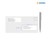 Herma Etiketten Adressen permanent 99,1 x 33,8 mm weiss 100 Bl 1600 Et