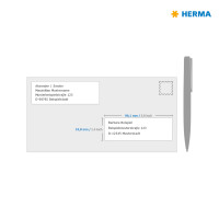 Herma Etiketten für Adressen permanent haftend 99,1 x 33,8 mm weiss PREMIUM 100 Bl 1600 Etik. LaserInkCopy