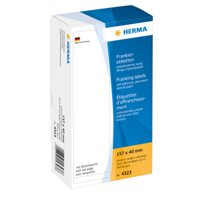 Herma FRANKIERETIKETTEN EINZEL 157x40