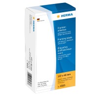 Herma Frankieretiketten permanent haftend 157 x 40 mm weiss einzeln 500 Etik. mit Abziehlasche