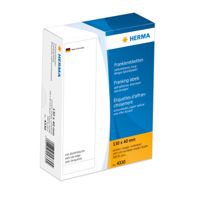 Herma FRANKIERETIKETTEN EINZELN 130x40