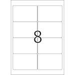 Herma Etiketten ablösbar 96 x 63,5 mm weiss 25 Bl 200 Etik.