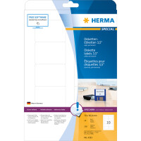 Herma Etiketten für Disketten 3,5" permanent haftend 70 x 50,8 mm weiss 25 Bl 250 Etik. LaserInkCopy