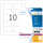 ZIP-Disk-Etiketten A4, 70 x 50,8 mm, weiß, permanent haftend