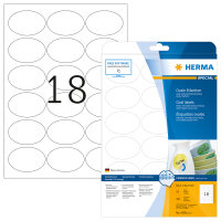 Herma Etiketten ablösbar 63,5 x 42,3 mm weiss 25 Bl...