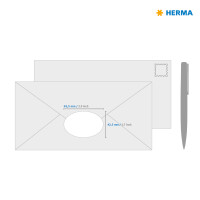 Herma Etiketten ablösbar 63,5 x 42,3 mm weiss 25 Bl 450 Etik. LaserInkCopy