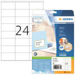 Herma Etiketten permanent 70 x 36 mm weiss PREMIUM 25 Bl 600 Etik.