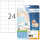 Herma Etiketten permanent 70 x 36 mm weiss PREMIUM 25 Bl 600 Etik.