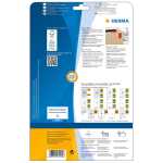 Herma Etiketten ablösbar 210 x 297 mm rot 20 Bl 20 Etik. LaserInkCopy