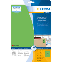 Herma Etiketten ablösbar 210 x 297 mm grün 20 Bl 20 Etik. LaserInkCopy