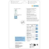 Herma Etiketten für Adressen permanent haftend 67 x 30 mm weiss 20 Bl 540 Etik. für Schreibmaschine