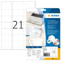 Herma Etiketten für Adressen permanent haftend 67 x 38 mm weiss 20 Bl 420 Etik. für Schreibmaschine