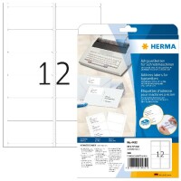 Herma Etiketten für Adressen permanent haftend 94 x 47 mm weiss 20 Bl 240 Etik. für Schreibmaschine