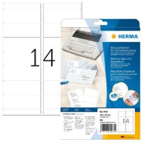 Herma Etiketten für Adressen permanent haftend 102 x 38 mm weiss 20 Bl 280 Etik. für Schreibmaschine