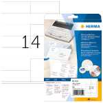Herma Etiketten Adressen permanent 105 x 42 mm weiss 20 Bl 280 Etik.