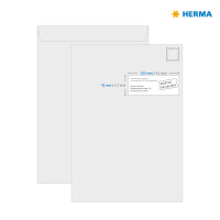 Herma Etiketten permanent haftend 105 x 42 mm weiss PREMIUM 100 Bl 400 Etik. LaserInkCopy