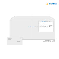 Herma Etiketten permanent haftend 200 x 297 mm weiss PREMIUM 100 Bl 100 Etik. LaserInkCopy