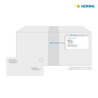 Herma Etiketten für Adressen permanent haftend 78,7 x 139,7 mm weiss PREMIUM 100 Bl 400 Etik. LaserInkCopy