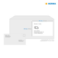 Herma Etiketten permanent haftend 210 x 148 mm Folie transparent matt wetterfest 25 Bl 50 Etik. LaserCopy