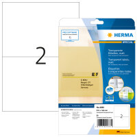 Herma TRANSPARENTE ETIKETTEN A4 25 210x148