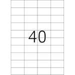 Herma Etiketten permanent 52,5 x 29,7 mm Folie transp 25 Bl 1000 Etik.