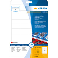 Herma Etiketten stark haftend 48,3 x 25,4 mm Folie weiss strapazierfähig 25 Bl 1100 Etik. LaserCopy