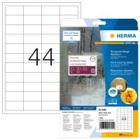 Herma STRAPAZIERFÄH. Etiketten  A4 25 48,3x25,4 WSS