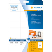 Herma Etiketten permanent haftend 66 x 33,8 mm weiss 25 Bl 600 Etik. Inkjet