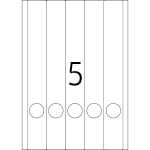 Ordnerrückenschilder 297 x 38 mm weiss 25 Bl 125 Etik. 4008705048309
