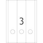 Ordnerrückenschilder 297 x 61 mm weiss 25 Bl 75 Etik. 4008705048316
