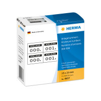 Herma Nummern 2-fach 0 - 999 15 x 22 mm selbstklebend...