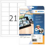 Herma Etiketten permanent 63,5 x 38,1 mm weiss Hochglanz...